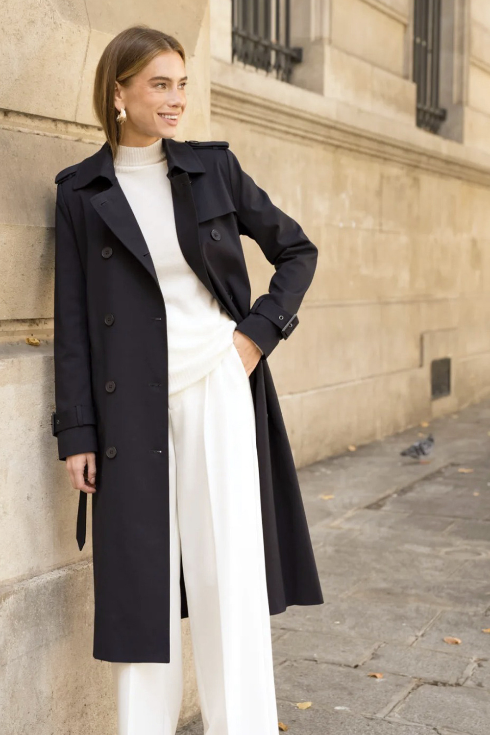 DRESSCODE SELECTION Dresscode Selection trenchcoat / jas chocolade ZWART