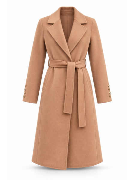 DRESSCODE SELECTION Dresscode Selection coat with gold detailing BEIGE / CAMEL