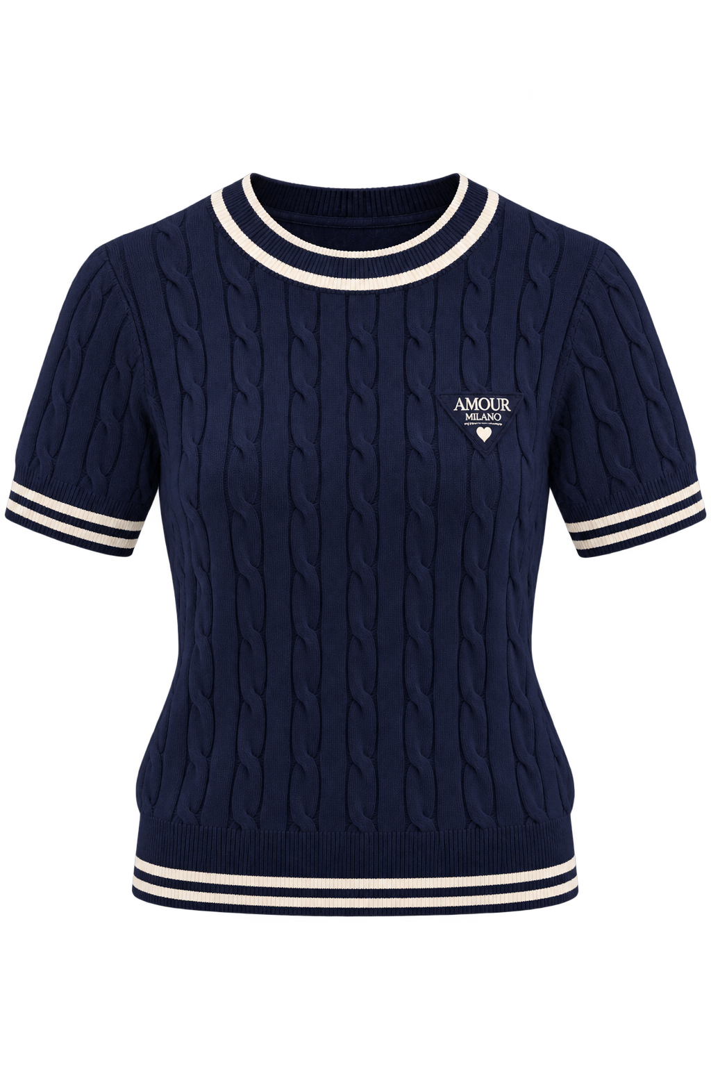 DRESSCODE SELECTION Dresscode Selection top Amour Milano navy BLAUW ( one size )