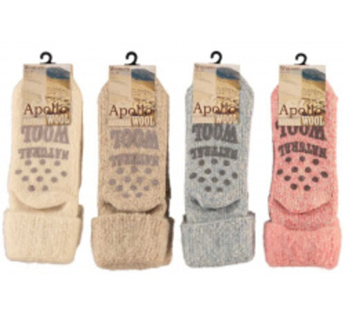 Zisensa, private collection Unieke woonaccessoires Copy of Kids Wool Home Socks 1 paar mt. 31/34 blauw