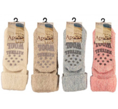 Zisensa, private collection Unieke woonaccessoires Copy of Women Wool Home Socks 1 paar mt. 35/38 blauw