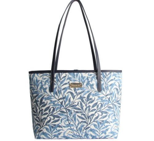 Zisensa, private collection Unieke woonaccessoires Blauw witte schoudertas Willow Bough