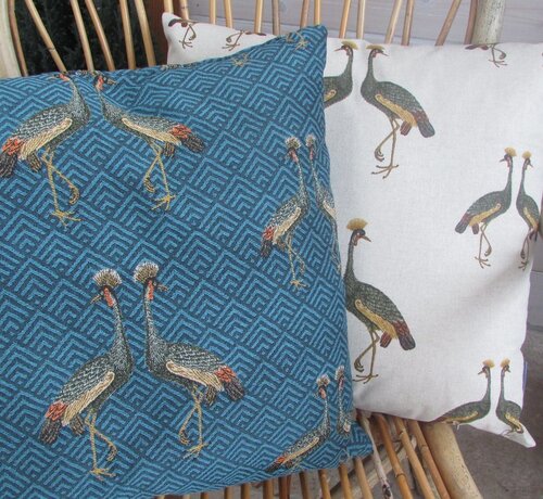Zisensa, private collection Unieke woonaccessoires Copy of Sierkussen Kraanvogel 60x60cm.