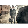 Thomas - Sacoche pour ordinateur portable en tweed - Gris/Noir