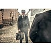 Thomas - Tweed Laptop Bag - Grey/Black
