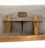 Billy - Tweed Messenger bag beige/bruin