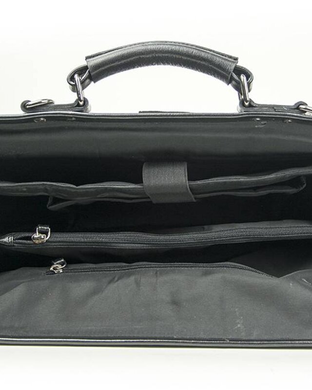 Kimber - Sac Bookie Médecins en Cuir Italien