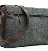 Curly - Tweed Messenger Bag Grijs/Bruin