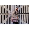 Curly - Sac Messenger Tweed Gris/Marron