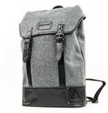 Danny - Tweed Backpack - Grey/Black