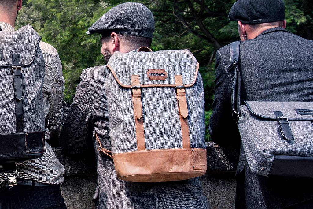 harris tweed luggage bag