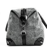 Small Heath - Tweed weekender bag gray