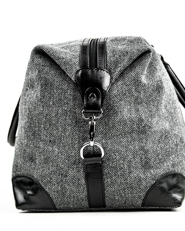 Small Heath - Tweed Weekender Tasche grau