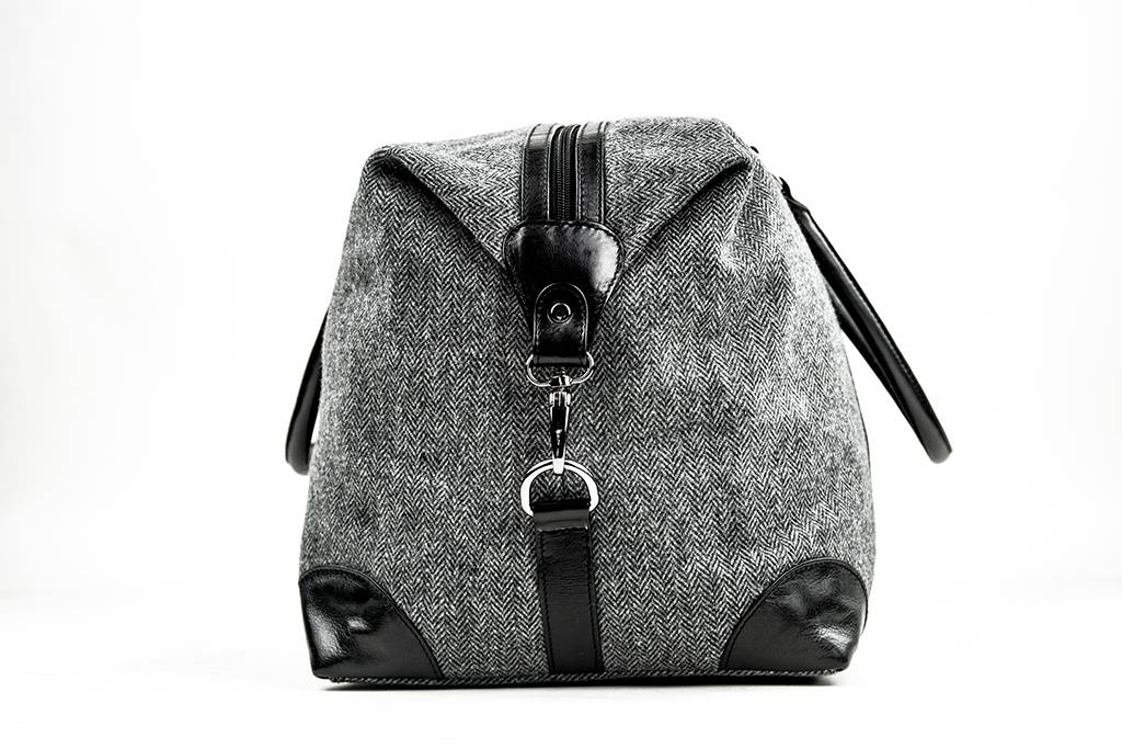 Small Heath - Bolsa de lona de tweed - Gris/Negro