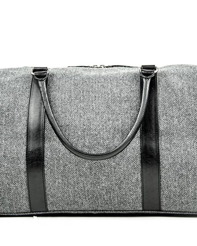 Small Heath - Tweed Weekender Tasche grau
