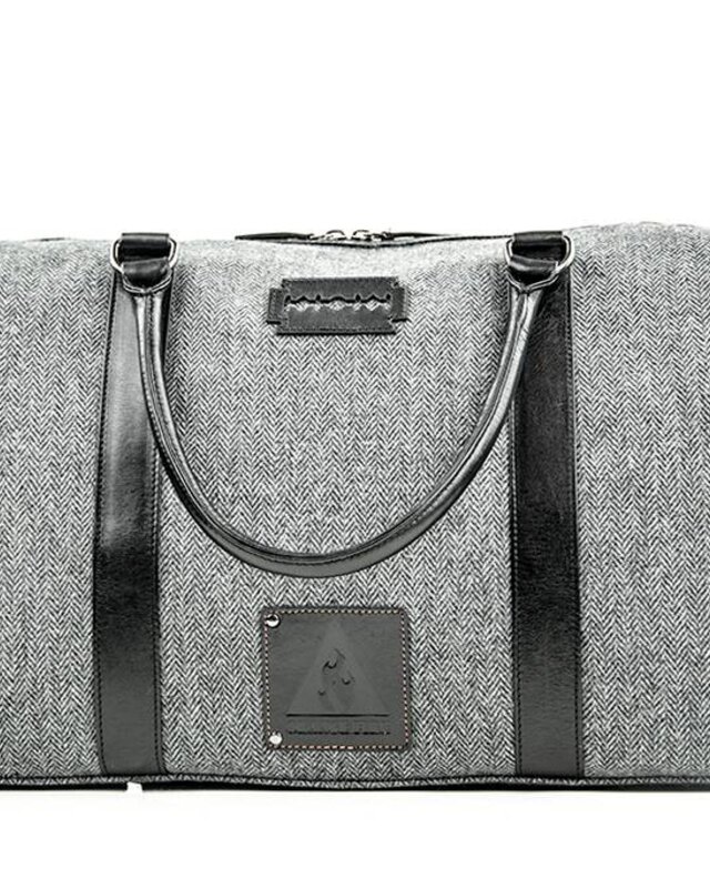 Small Heath - Tweed Weekender Tasche grau