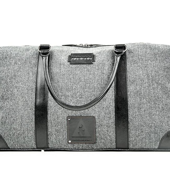 Small Heath - Tweed weekender tas grijs
