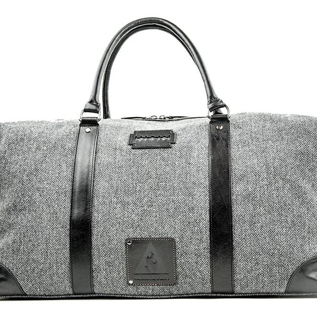 Small Heath - Tweed weekender tas grijs