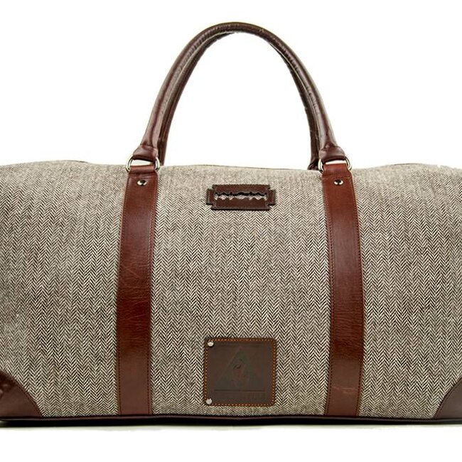 Birmingham - Bolsa de lona de tweed - Marrón