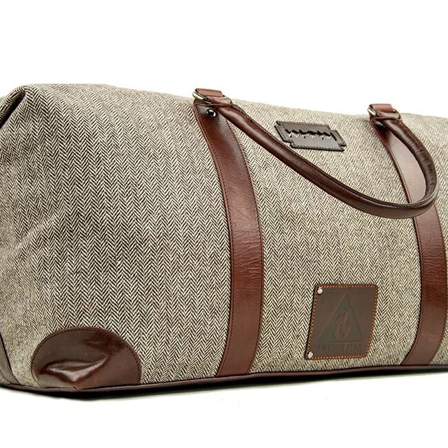 Birmingham - Bolsa de lona de tweed - Marrón