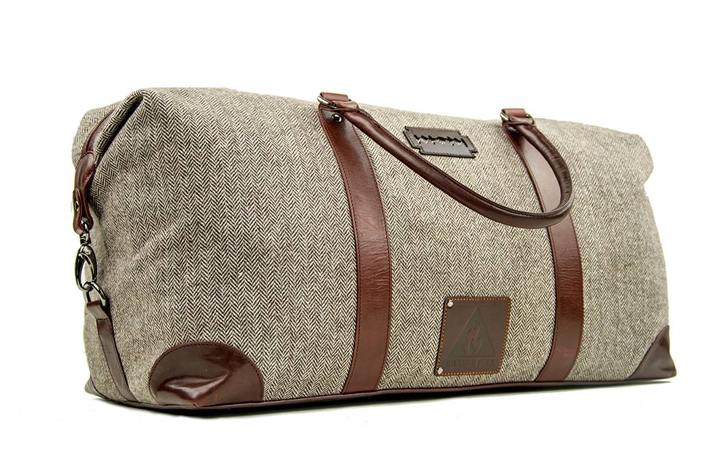 harris tweed duffle bag