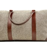 Birmingham - Bolsa de lona de tweed - Marrón