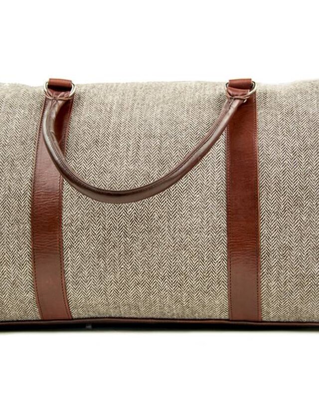 Birmingham - Bolsa de lona de tweed - Marrón