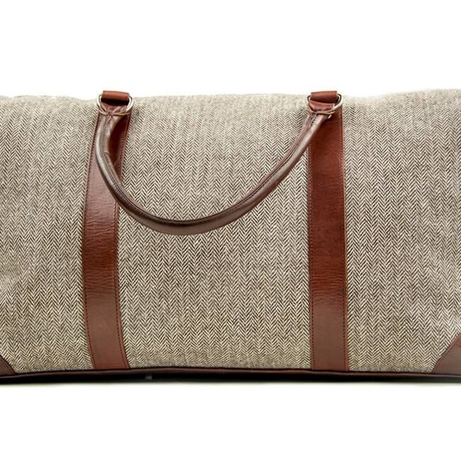 Birmingham - Bolsa de lona de tweed - Marrón