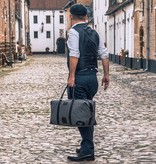 Small Heath - Tweed weekender bag gray