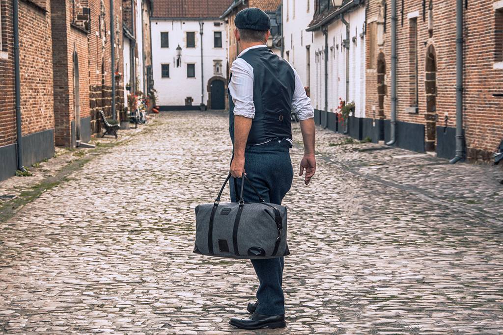 Small Heath - Bolsa de lona de tweed - Gris/Negro