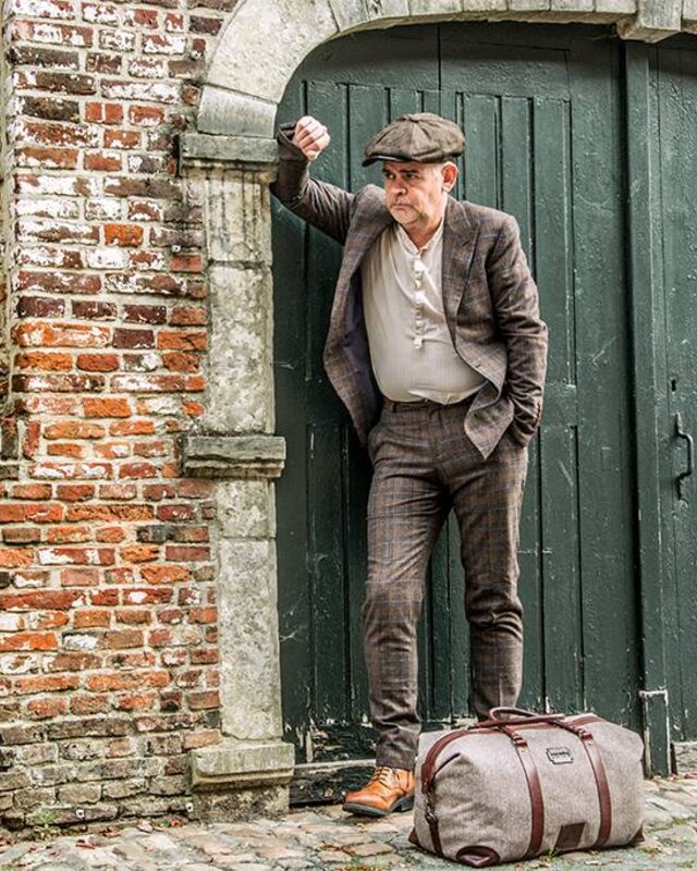 Birmingham - Tweed Duffle Bag - Brown