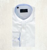 Weißes Hemd mit Rundkragen