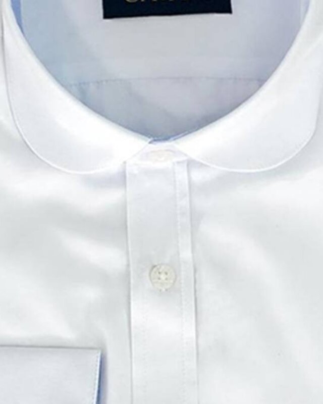 Chemise blanche à col rond