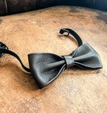 Leather bow tie  Arthur dark-brown