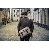 Finn - Bolsa de mensajero de tweed - Marrón