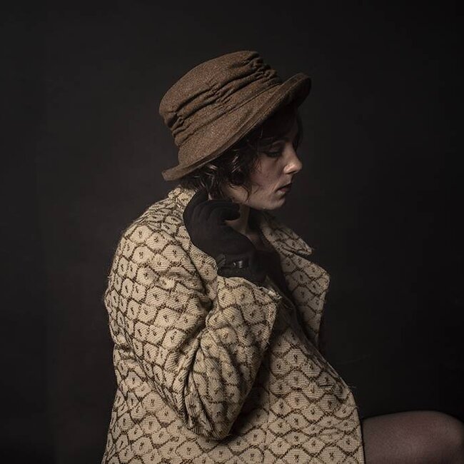 Audrey bruin tweed