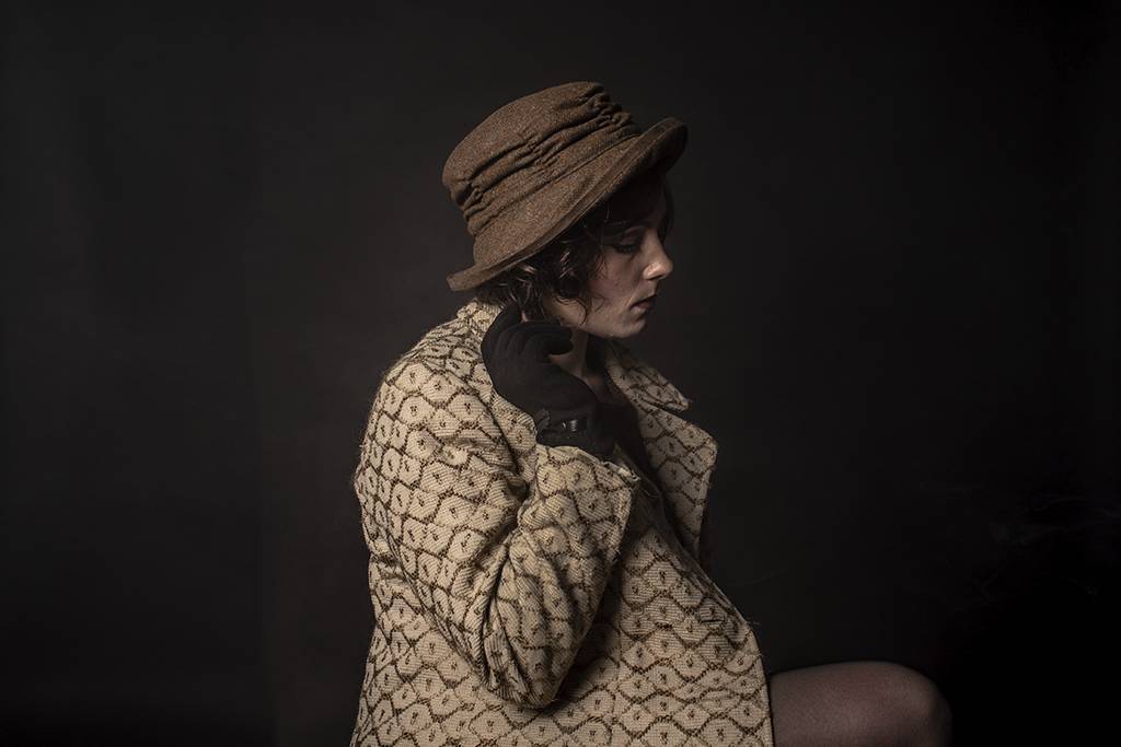 Tweed marrón de Auderey