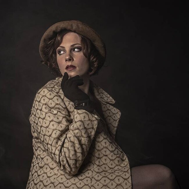 Audrey bruin tweed