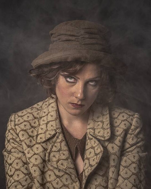 Tweed marrón de Auderey