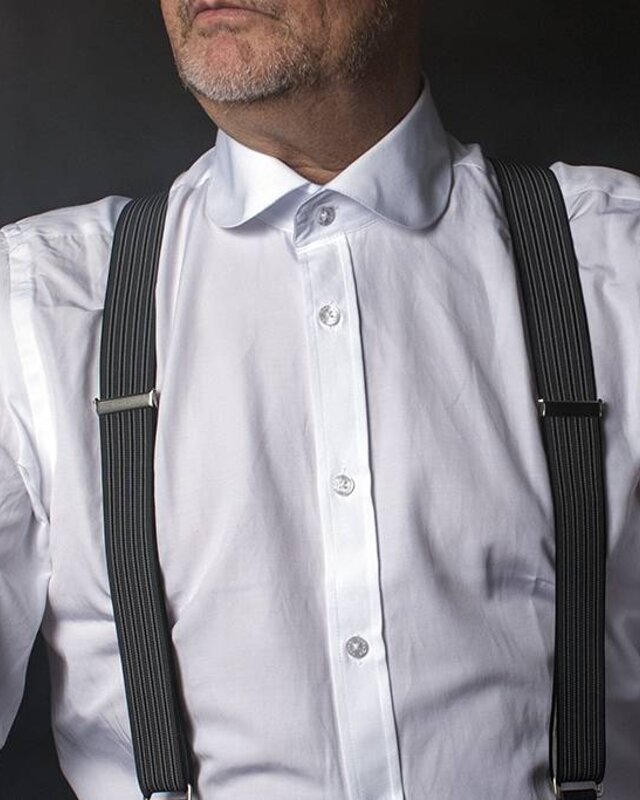 Chemise blanche à col rond