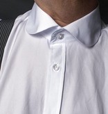 Weißes Hemd mit Rundkragen
