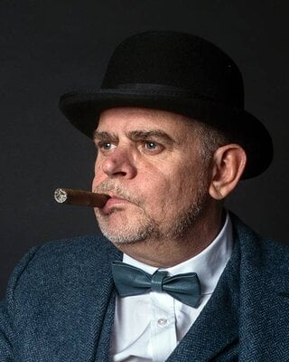 Bow tie Arthur grey