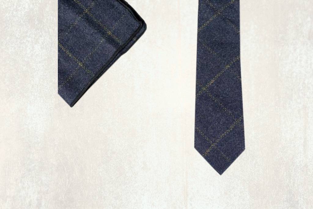 Marineblaue Krawatte set Thomas