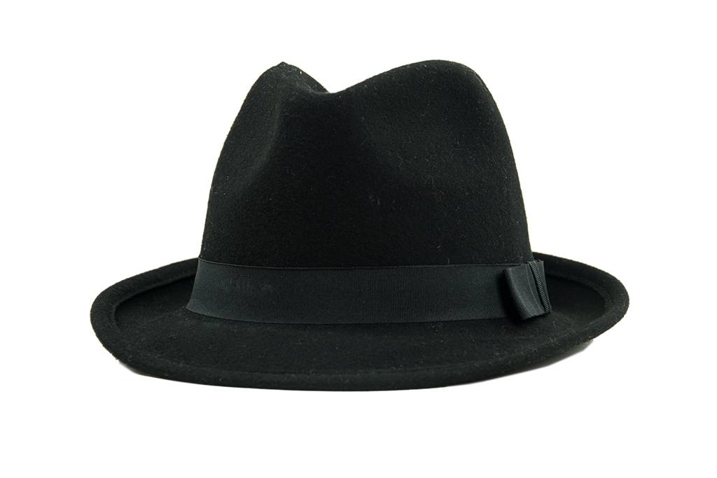 Curly trilby chapeau