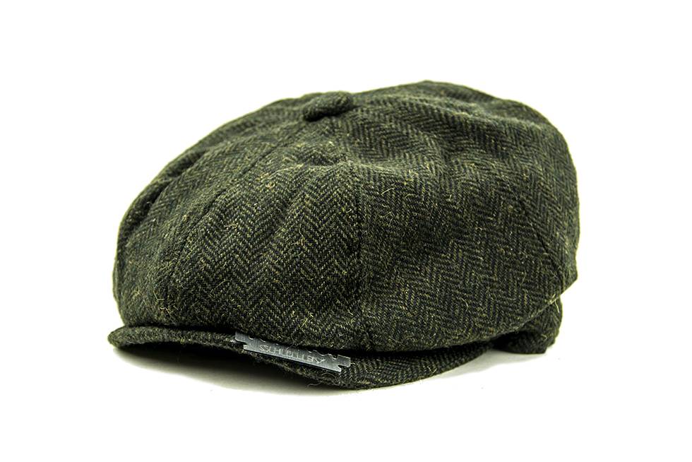 Shelby Tweed Flat Cap Dark Olive Shelby Brothers Shelby Brothers store