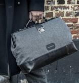 The Gypsy - Bolsa de lona de tweed - Gris/Negro