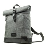 Jeramiah - Sac à dos en tweed - Gris/Noir