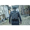 Jeramiah - Mochila Tweed enrollable en la parte superior - Gris/Negro