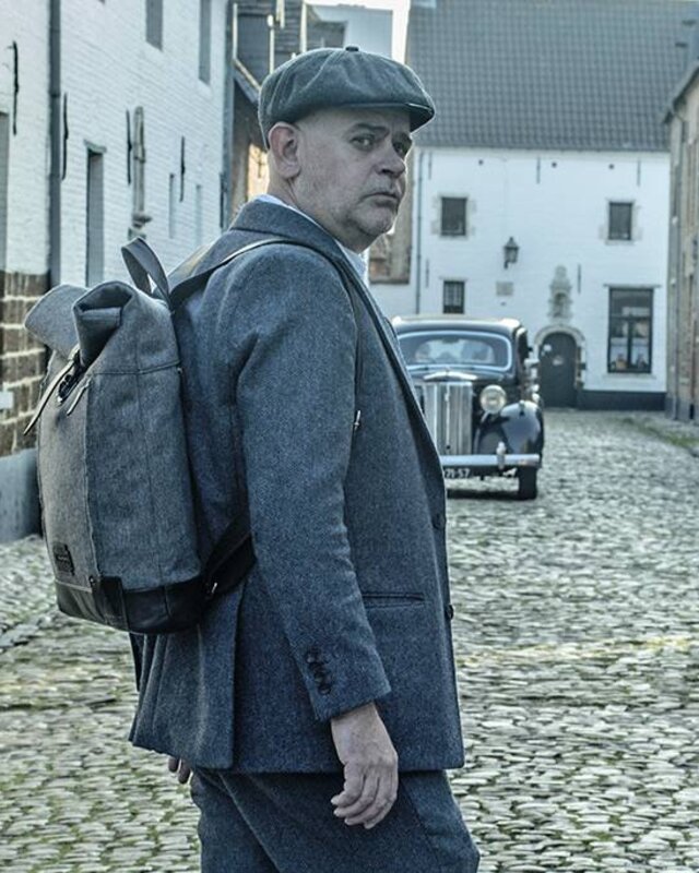 Jeramiah - Sac à dos en tweed - Gris/Noir