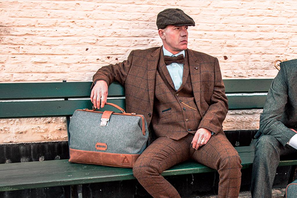 harris tweed duffle bag